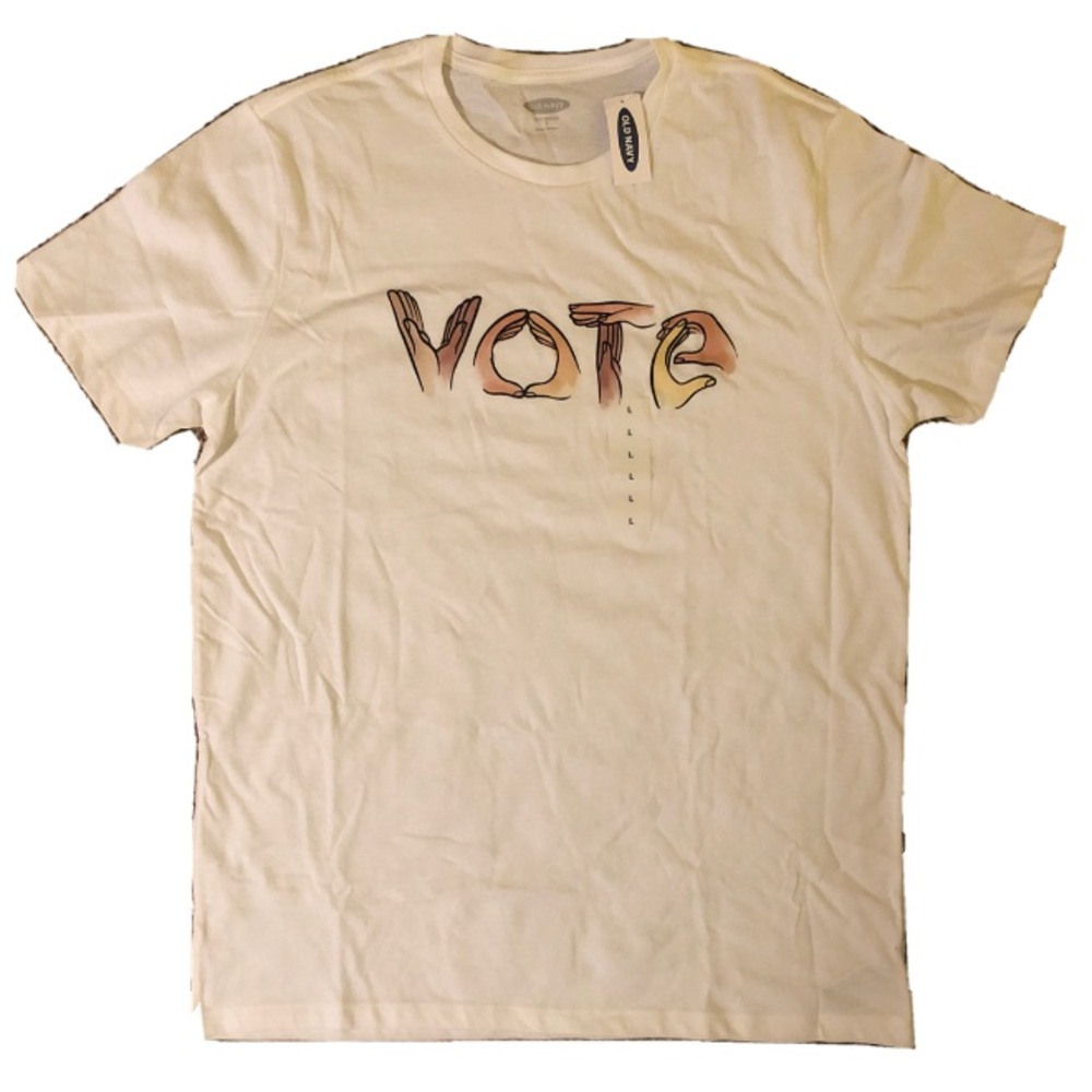 Old Navy Vote Graphic White T-Shirt